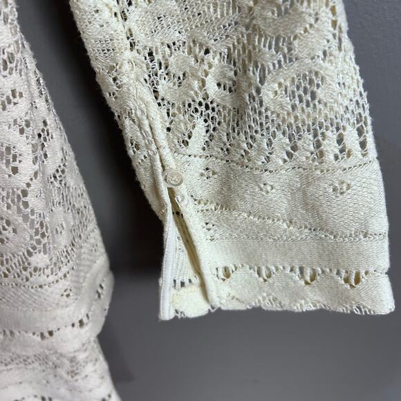 See By Chloe Dress size 8 FR 42 lace long sleeve Victorian sweater tiered - Picture 8 of 15